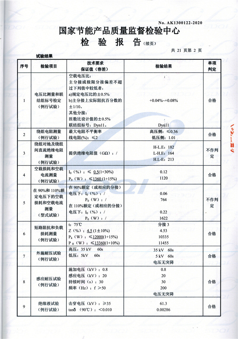 高低压试验报告-S11-1250荣昌荣昌荣昌油浸式变压器-2.jpg